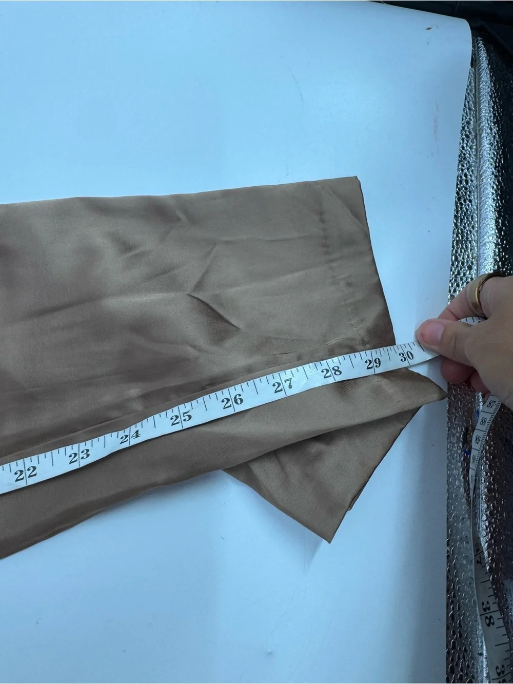 NWT Abercrombie & Fitch Sloane Satin Hi Rise Pleated Wide Leg Trouser Pants 29/8 - Picture 10 of 10